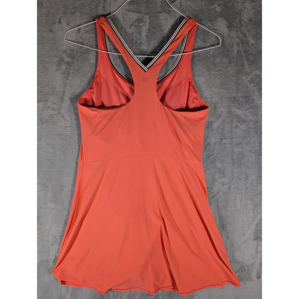 All in Motion Coral Orange Athletic Exercise Dress Built-in Shorts Pockets Med - Picture 6 of 11